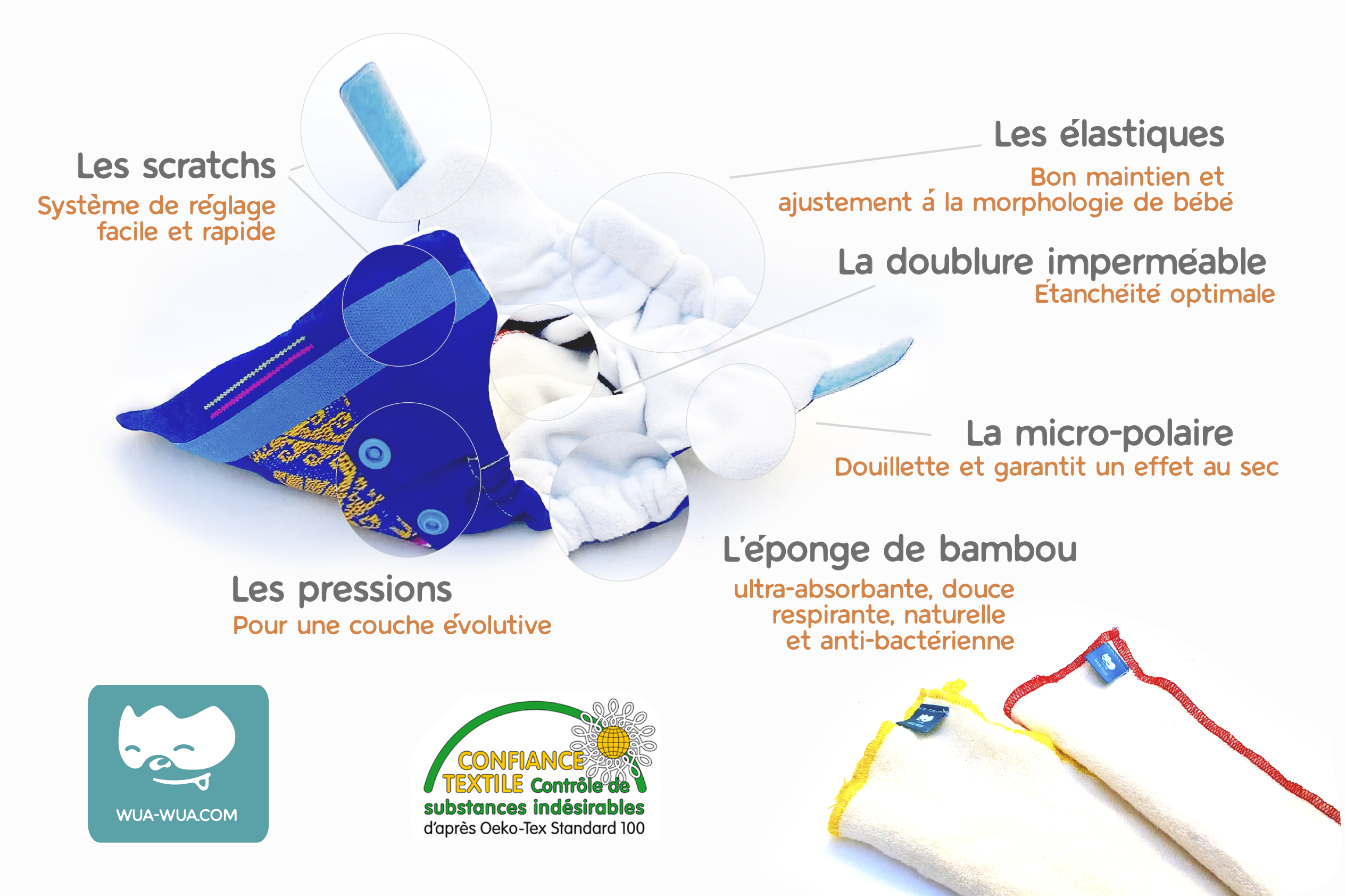 wua-wua; couche lavable